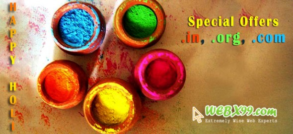 Special HOLI Festival Discount on Domains